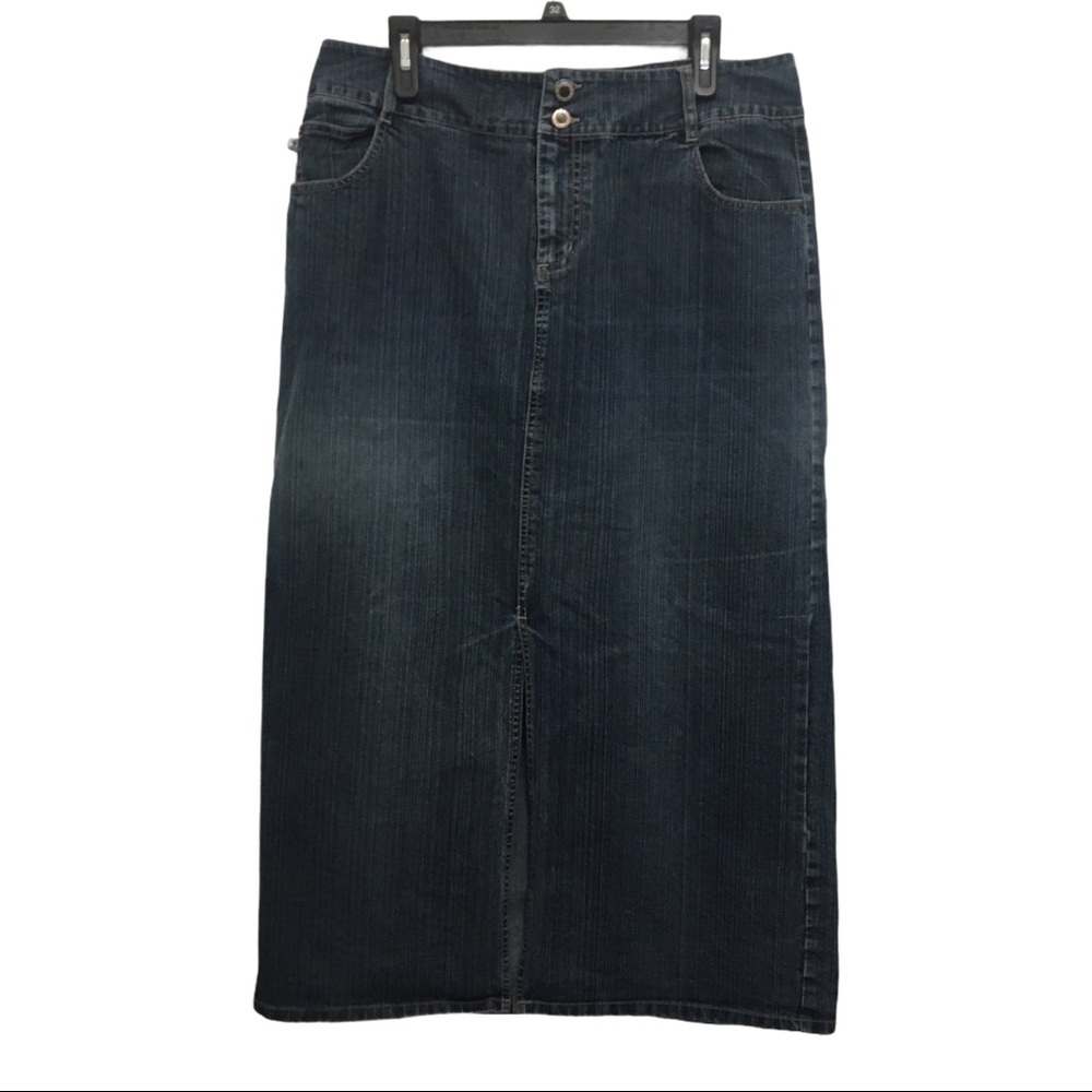 Duck Head Stretch Denim Maxi Skirt Sz16